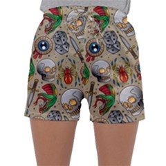 Tattoo Pattern Sleepwear Shorts by Pakemis