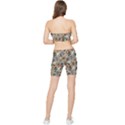 Tattoo Pattern Stretch Shorts and Tube Top Set View2
