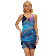 Beautiful  Wrap Tie Front Dress by Sparkle