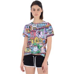 Menton Old Town France Open Back Sport Tee by Pakemis