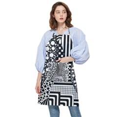 Black And White Pocket Apron by gasi