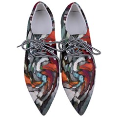 Abstract Art Pointed Oxford Shoes by gasi