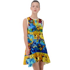 Abstract Art Frill Swing Dress by gasi