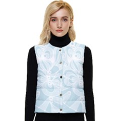 Blue 2 Zendoodle Women s Short Button Up Puffer Vest by Mazipoodles