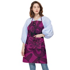Aubergine Zendoodle Pocket Apron by Mazipoodles