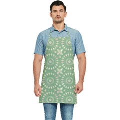Kaleidoscope Peaceful Green Kitchen Apron by Mazipoodles