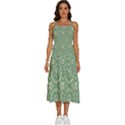 Kaleidoscope Peaceful Green Sleeveless Shoulder Straps Boho Dress View1