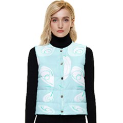 Fish 121 Women s Short Button Up Puffer Vest by Mazipoodles