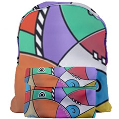 Modern Art Giant Full Print Backpack by gasi