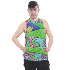 Colorful Stylish Design Men s Sleeveless Hoodie by gasi