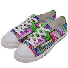 Colorful Stylish Design Men s Low Top Canvas Sneakers by gasi