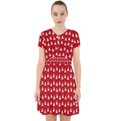 White Christmas Tree Red Adorable In Chiffon Dress by TetiBright