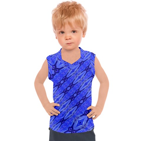 Abstract Tech Modern Pattern Kids  Sport Tank Top by dflcprintsclothing