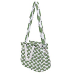 Funny Frog Cartoon Drawing Motif Pattern Rope Handles Shoulder Strap Bag by dflcprintsclothing