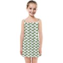 Funny Frog Cartoon Drawing Motif Pattern Kids  Summer Sun Dress View1