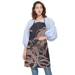 Leaf Leaves Pattern Print Pocket Apron by Ravend