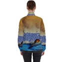 Abstract Painting Art Texture Women s High Neck Windbreaker View2