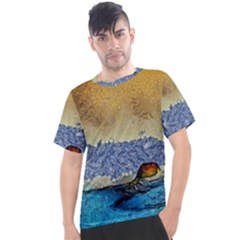 Abstract Painting Art Texture Men s Sport Top by Ravend