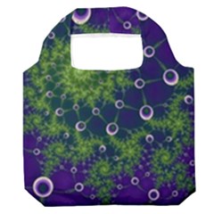 Fractal Spiral Abstract Background Premium Foldable Grocery Recycle Bag by Ravend