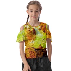 Lake Dallol In Danakil Depression Ethiopia Kids  Butterfly Cutout Tee by danenraven