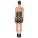 Colorful Triangles on black One Soulder Bodycon Dress View2