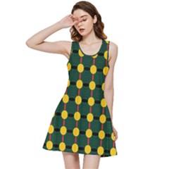 Circles And Ovals On Green Inside Out Racerback Dress by FunDressesShop