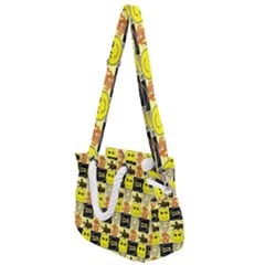 Smily Rope Handles Shoulder Strap Bag by Sparkle
