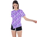 Unicorn Butterfly Asymmetrical Short Sleeve Sports Tee View1