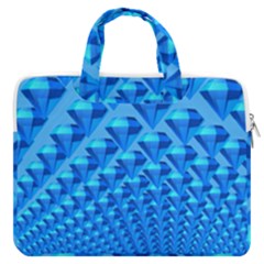 Diamond Pattern Macbook Pro 13  Double Pocket Laptop Bag by Sparkle