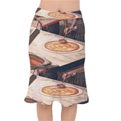 Let`s Make Pizza Short Mermaid Skirt by ConteMonfrey