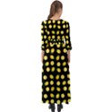 Yellow Lemon And Slices Black Button Up Maxi Dress View2