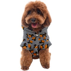 Pumpkin Heads With Hat Gray Dog Coat by TetiBright