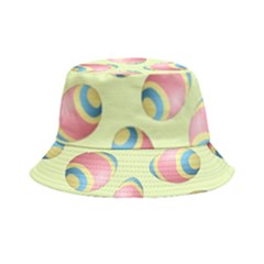 Colorful Easter Eggs Pattern Green Bucket Hat by TetiBright