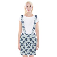 Blue Dolphins Pattern Braces Suspender Skirt by TetiBright