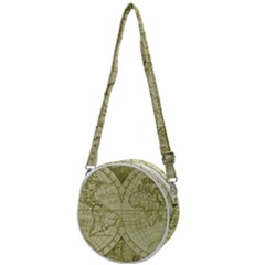 Vintage Mapa Mundi  Crossbody Circle Bag by ConteMonfrey