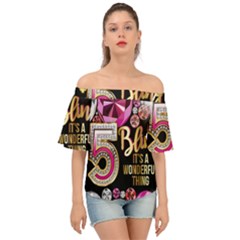 Gemz Test Off Shoulder Short Sleeve Top by KzFashionShop