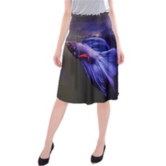 Betta Fish Photo And Wallpaper Cute Betta Fish Pictures Midi Beach Skirt by StoreofSuccess