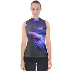 Betta Fish Photo And Wallpaper Cute Betta Fish Pictures Mock Neck Shell Top by StoreofSuccess