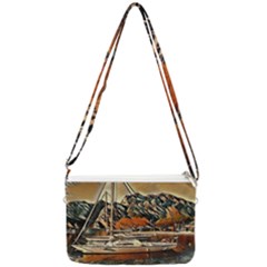 Art Boats Garda, Italy  Double Gusset Crossbody Bag by ConteMonfrey