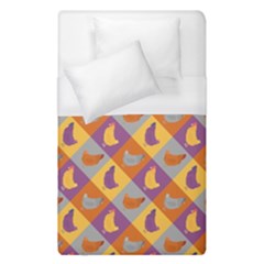 Chickens Pixel Pattern - Version 1b Duvet Cover (single Size) by wagnerps