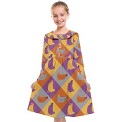 Chickens Pixel Pattern - Version 1b Kids  Midi Sailor Dress by wagnerps