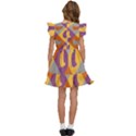 Chickens Pixel Pattern - Version 1b Kids  Winged Sleeve Dress View4