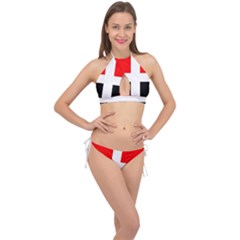 Arpitania Flag Cross Front Halter Bikini Set by tony4urban