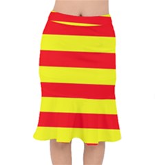 Aust Agder Flag Short Mermaid Skirt by tony4urban