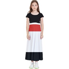 Kujawsko-pomorskie Flag Kids  Flared Maxi Skirt by tony4urban