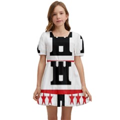 Drenthe Flag Kids  Short Sleeve Dolly Dress by tony4urban