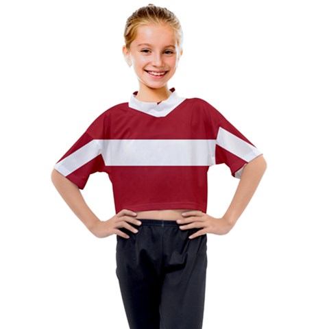 Latvia Kids Mock Neck Tee by tony4urban