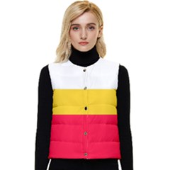 Malopolskie Flag Women s Short Button Up Puffer Vest by tony4urban