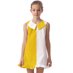 Antrim Flag Kids  Pilgrim Collar Ruffle Hem Dress by tony4urban