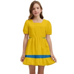 Opolskie Flag Kids  Short Sleeve Dolly Dress by tony4urban